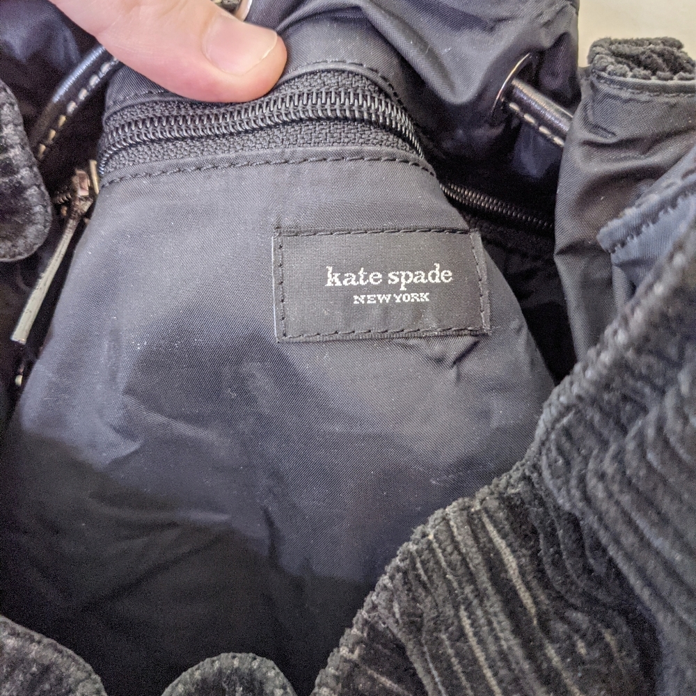 Y2K Kate Spade Corduroy Drawstring Bag - Picture 6 of 13